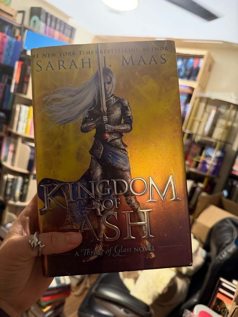 Kingdom of Ash Throne of Glass by Sarah J. Maas first edition